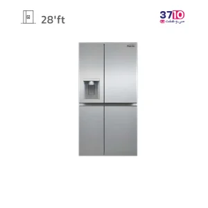 یخچال ساید بای ساید دیپوینت مدل INSIDER S سیلور عکس از روبرو