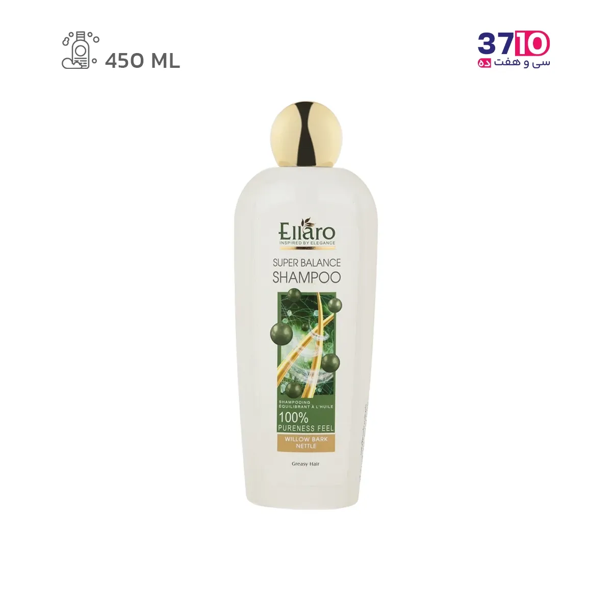 Ellaro-hair-shampoo-Super-Balance-for-oily-hair-450ml (1) شامپو مو الارو مدل Super Balance مناسب موهای نرمال حجم 450 میلی لیتر عکس از رو به رو