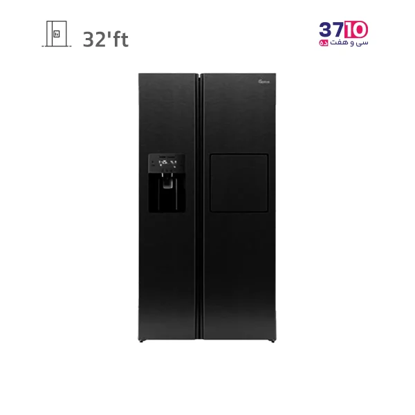 یخچال فریزر ساید بای ساید جی پلاس مدل GSS-P7923BS عکس از روبرو