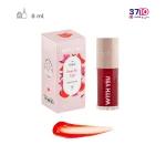 تینت مایع رنگی لب و گونهJ3 ویت یو مدل Peachy Tint عکس به همراه جعبه و تست رنگ