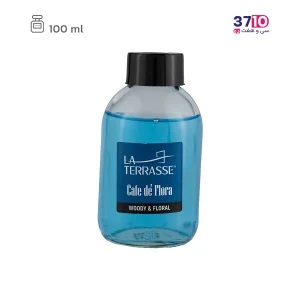 عطر خانه لاتراس مدل کافه فلورا 100 میل رایحه گل و چوب عکس باز شده محصول