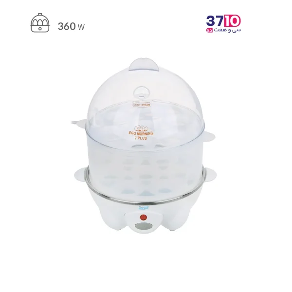 تخم مرغ پز سایا SAYA مدل 7PLUS دوطبقه سفید عکس از محصول