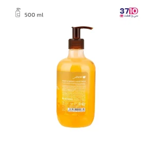 مایع دستشویی تراپیکال هندولوژی مدل هلو و انبه 500 میل عکس از پشت