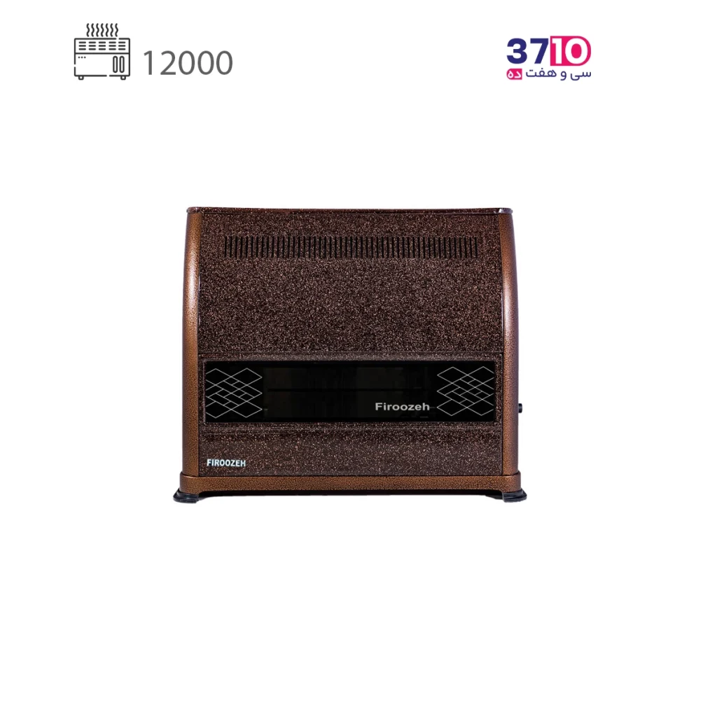 بخاری فیروزه مدل 12000 ماژولیکا چکشی مسی عکس از روبرو