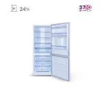 یخچال فریزر ایکس ویژن مدل HB465-SI استیل عکس با درب باز