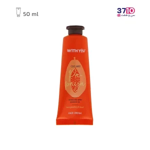 کرم مرطوب کننده صورت ویت یو Papaya Cream حجم 50 میل عکس از رو به رو