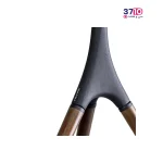 سه پایه تلویزیون الیو مدل آیکو بدنه مشکی سمباده ای چوب فندقی عکس از پایه 