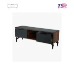 میز ال ای دی متین MATIN مدل R305 مشکی عکس با درب کشو باز