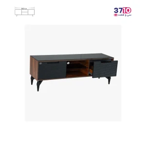 میز ال ای دی متین MATIN مدل R305 مشکی عکس از سه رخ