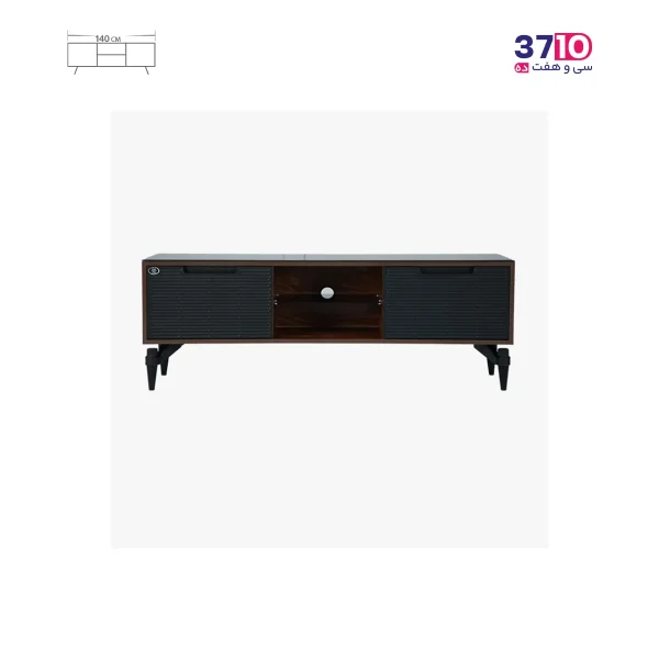 میز ال ای دی متین MATIN مدل R305 مشکی عکس از روبرو