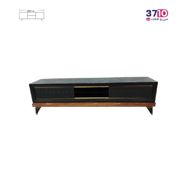 میز ال ای دی متین MATIN مدل R440 مشکی عکس از روبرو