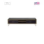 میز ال ای دی متین مدل R480 مشکی طلایی عکس از روبرو