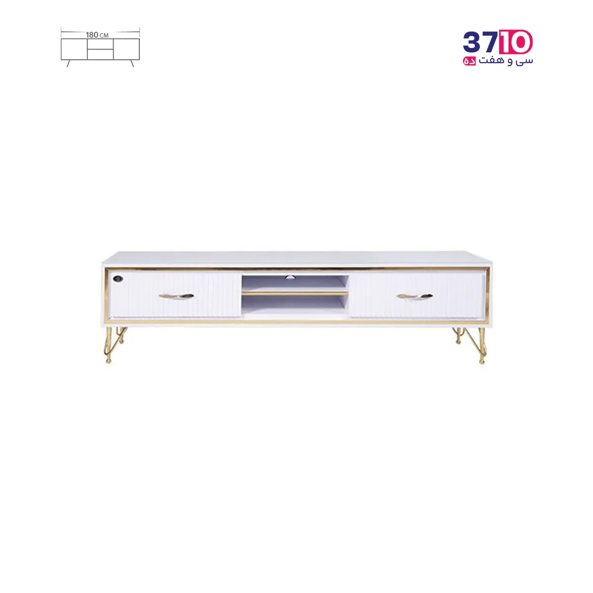 LED table Matin model R480 white (1) میز ال ای دی متین مدل R480 سفید عکس از روبرو