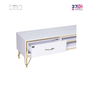 میز ال ای دی متین مدل R480 سفید عکس از کشو