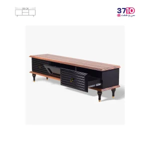 میز ال ای دی متین مدل R240 مشکی میلانو عکس از سه رخ