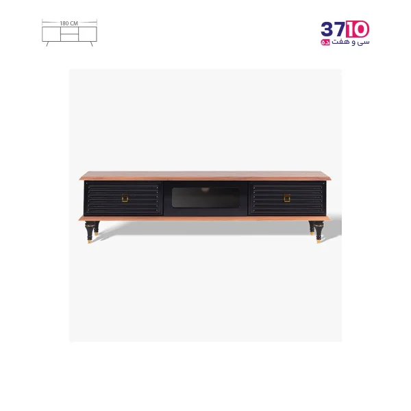 میز ال ای دی متین مدل R240 مشکی میلانو عکس از روبرو