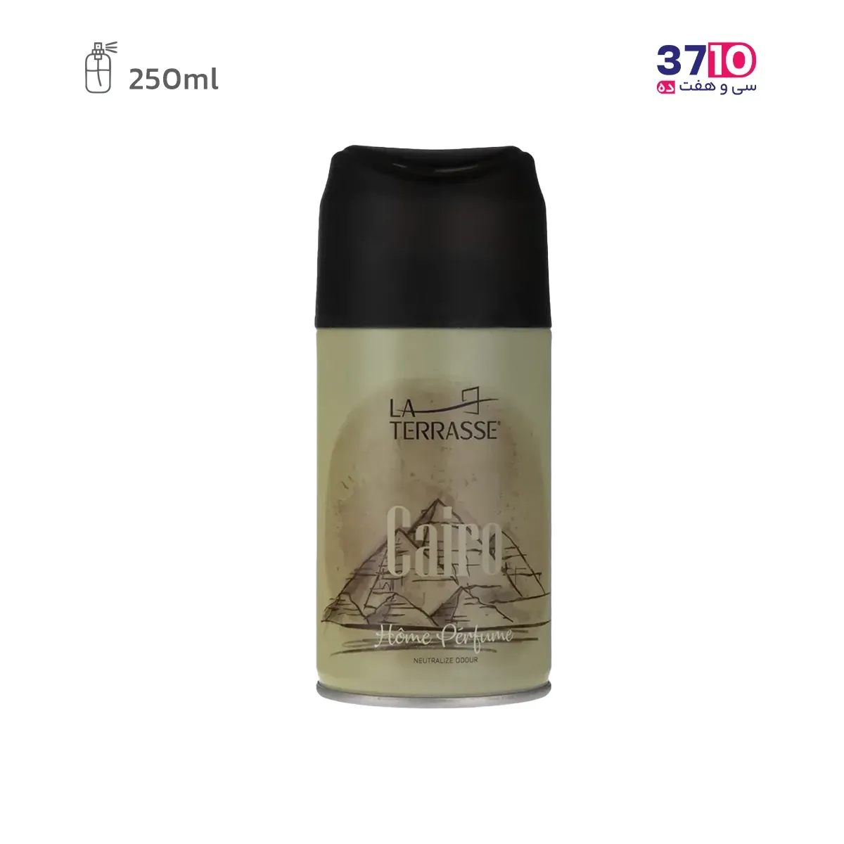 La-Terrasse-air-freshener-spray-Cairo-model-volume-250-ml (4) اسپری خوشبو کننده هوا لاتراس مدل Cairo حجم 250 میلی لیتر عکس از رو به رو