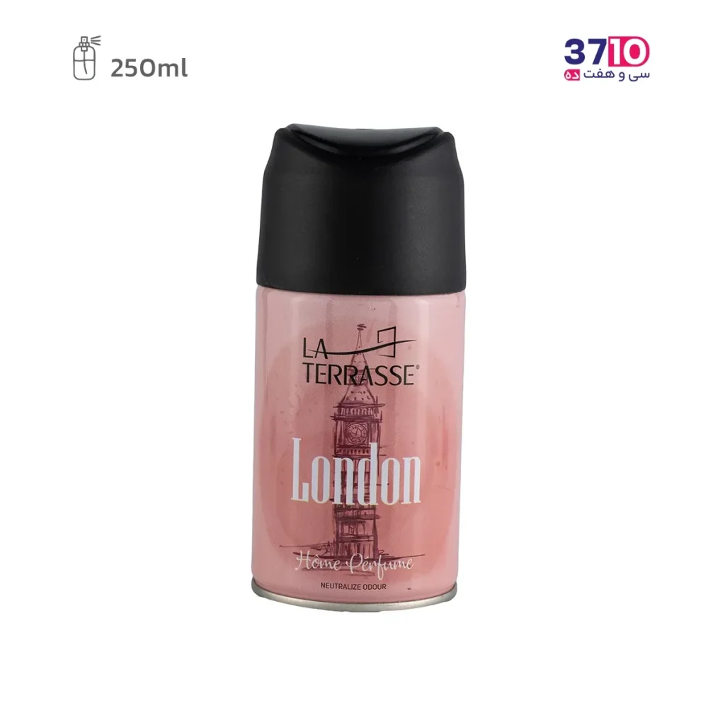 اسپری خوشبو کننده هوا لاتراس مدل London حجم 250 میلی لیتر عکس از رو به رو