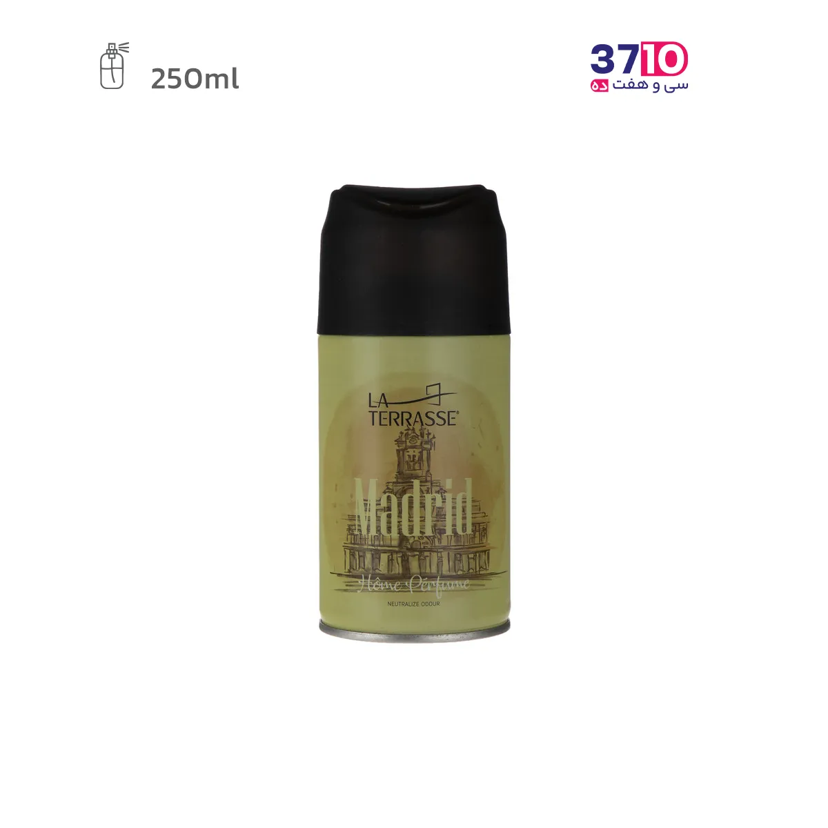 Latras air freshener spray, Madrid model, volume 250 ml (1) اسپری خوشبو کننده هوا لاتراس مدل Madrid حجم 250 میلی لیتر عکس از محصول