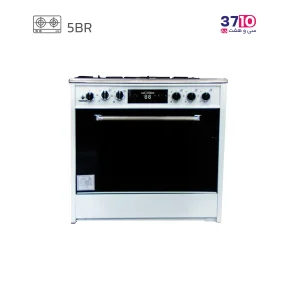 اجاق طرح فر پادیسان مدل 5002 بدنه سفید رویه استیل عکس از محصول