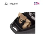 جاروبرقی پارس خزر مدل توربو 2500WB عکس از پاکت و جارو