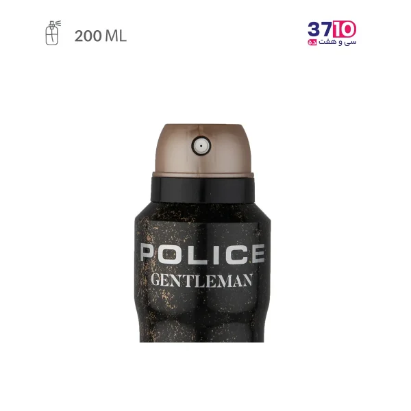 اسپری خوشبوکننده بدن مردانه پلیس مدل جنتلمن Gentleman حجم 200 میلی لیتر عکس از نزدیک