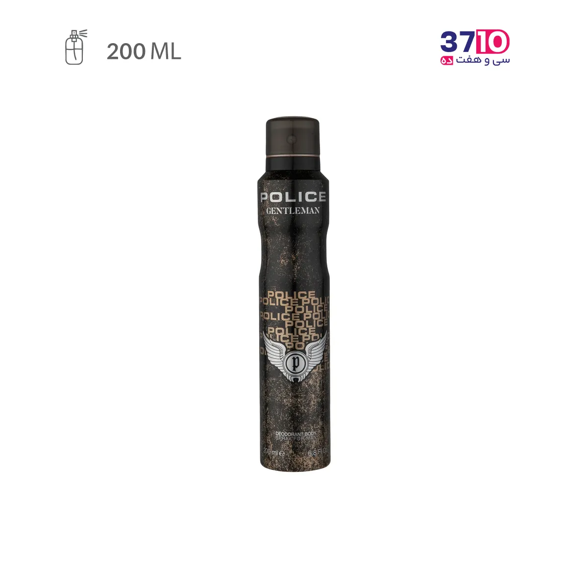 Police Gentleman Men's Body Deodorant Spray, 200 ml, 1 liter اسپری خوشبوکننده بدن مردانه پلیس مدل جنتلمن Gentleman حجم 200 میلی لیتر عکس از محصول