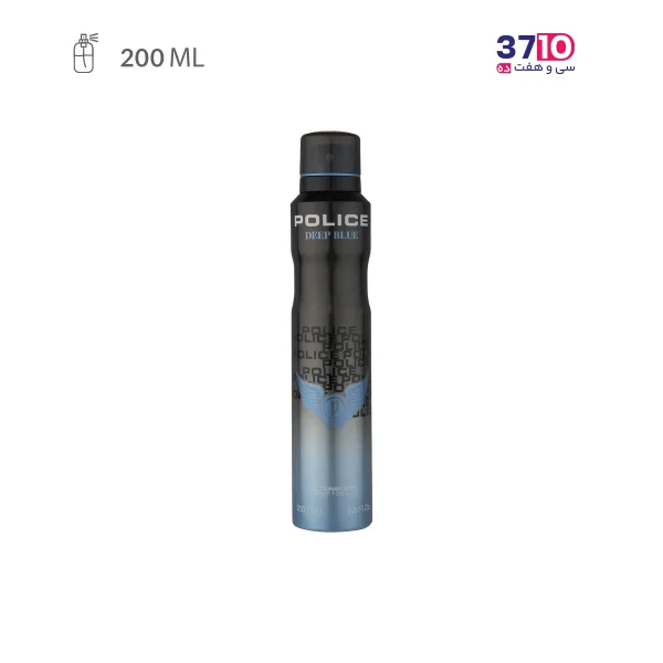 اسپری خوشبوکننده بدن مردانه پلیس مدل دیپ بلو Deep Blue حجم 200 میلی لیتر عکس از محصول