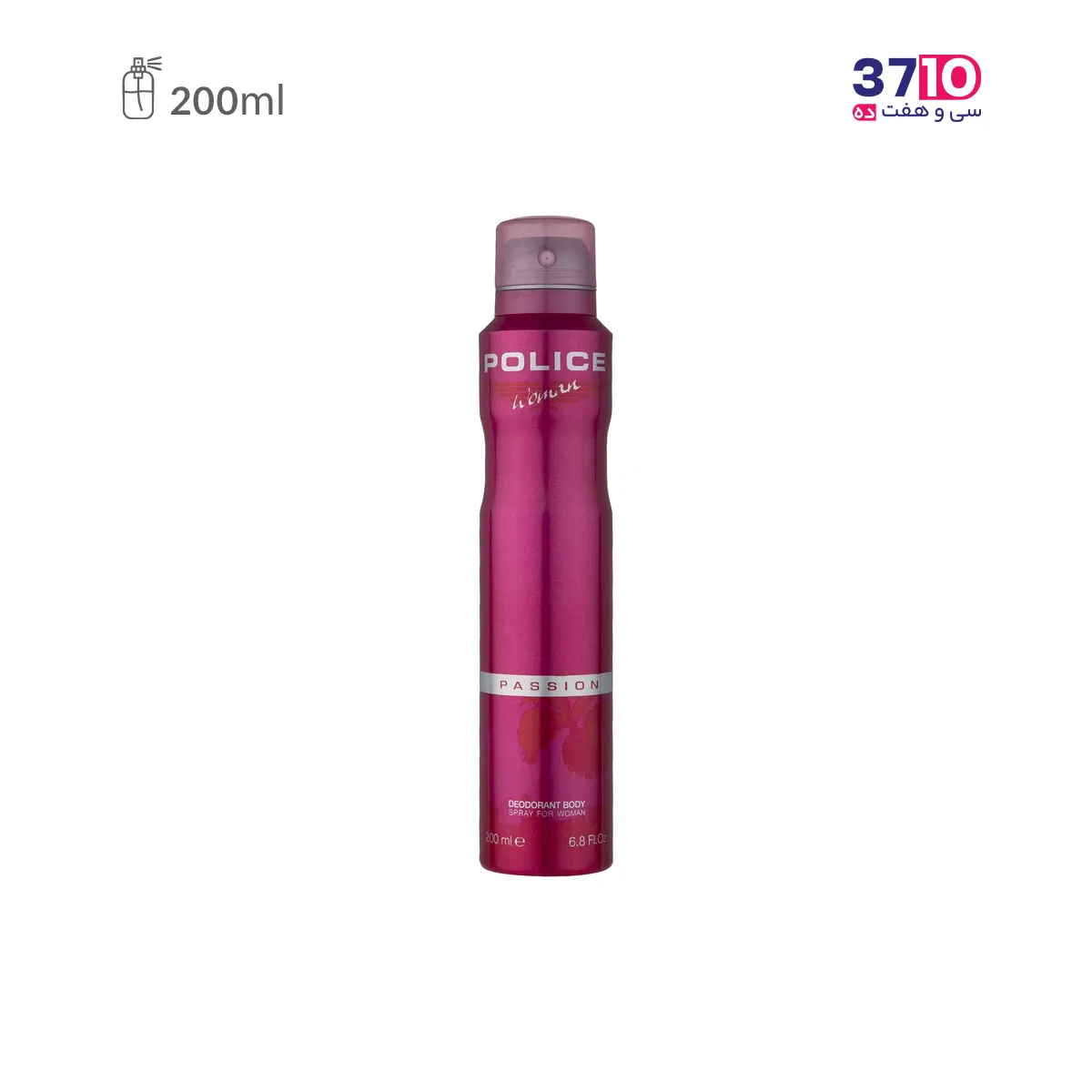 Police Women's Body Deodorant Spray, Passion Model, 200 ml (1) اسپری خوشبوکننده بدن زنانه پلیس مدل پشن Passion حجم 200 میلی لیتر عکس از محصول