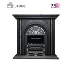 بخاری شومینه ایمن گاز مشهد 34000 چدن مدل شروین A عکس از روبرو