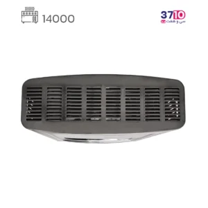 بخاری ایمن گاز مشهد مدل 14000 گرافیک الماسی طوسی بیتا B عکس از بالا