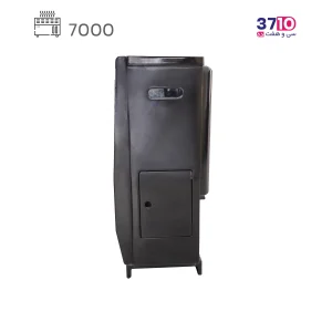 بخاری ایمن گاز مشهد مدل 14000 گرافیک الماسی طوسی بیتا B عکس از کنار