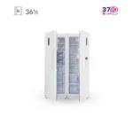 یخچال فریزر دوقلو دیپوینت Depoint مدل D5iU-F-W/D5iU-R-W سفید عکس از درب نیمه باز