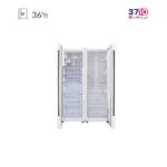 یخچال فریزر دوقلو دیپوینت Depoint مدل NF14MAX DH-W/NR14MAX DH-W سفید عکس از درب باز