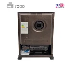 بخاری فیروزه مدل 7000 ماژولیکا چکشی مسی عکس از پشت