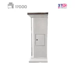 بخاری شومینه ایمن گاز مشهد 17000 چکشی سفید طلایی مدل شادلین کلاسیک B عکس از کنار