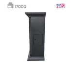 بخاری شومینه ایمن گاز مشهد 17000 طرح چدن مشکی مدل شادلین کلاسیک A عکس از کنار