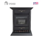 بخاری شومینه ایمن گاز مشهد 17000 طرح چدن مشکی مدل شادلین کلاسیک A عکس از محصول