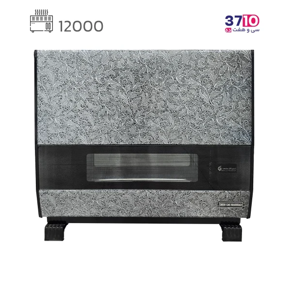 بخاری ایمن گاز مشهد مدل 12000 گرافیک ترنج طوسی بوران B عکس از محصول