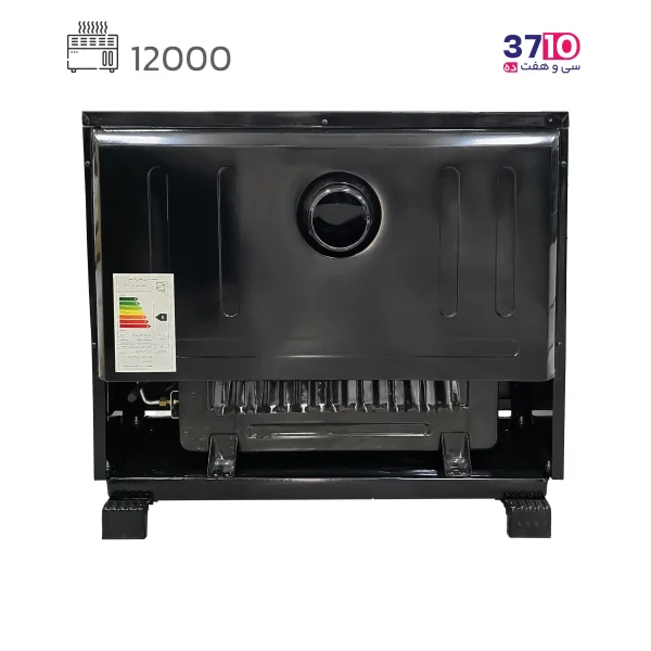 بخاری ایمن گاز مشهد مدل 12000 گرافیک ترنج طوسی بوران B عکس از پشت