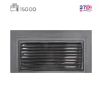 بخاری فیروزه مدل شومینه 1500 روژین مشکی عکس از بالا