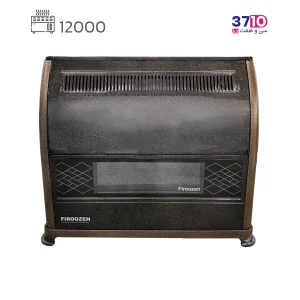 بخاری فیروزه مدل 12000 ماژولیکا چکشی مسی عکس از روبرو