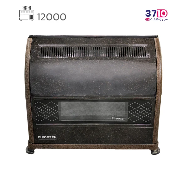 بخاری فیروزه مدل 12000 ماژولیکا چکشی مسی عکس از روبرو