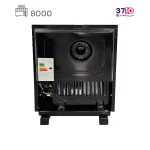 بخاری ایمن گاز مشهد مدل 8000 ساده برنا A عکس از پشت