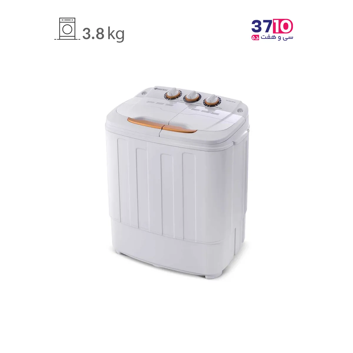 General Technics Twin Washing Machine Model SH-MW 3818 White Gold 3.8 kg (1) ماشین لباسشویی دو قلو جنرال تکنیک مدل SH-MW 3818 سفید طلایی 3.8 کیلویی عکس از محصول