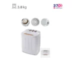 ماشین لباسشویی دو قلو جنرال تکنیک مدل SH-MW 3818 سفید طلایی 3.8 کیلویی عکس کاتالوگ