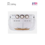 ماشین لباسشویی دو قلو جنرال تکنیک مدل SH-MW 3818 سفید طلایی 3.8 کیلویی عکس از بالا