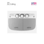 ماشین لباسشویی دو قلو جنرال تکنیک مدل SH-MW 3820 سفید نقره ای 3.8 کیلویی عکس از بالا