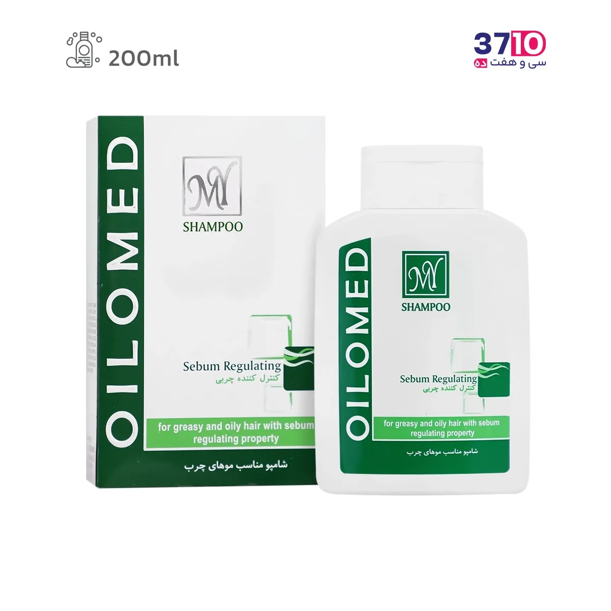 My Oilomed Hair Shampoo for Oily Hair – 200 ml (1) شامپوموی سر مای مدل اویلومد مناسب موهای چرب حجم 200 میلی لیتر-عکس اول