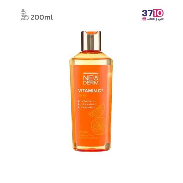 تونر پاک کننده پوست صورت نئودرم حاوی ویتامین +C مناسب پوست نرمال حجم 200 میلی لیتر-عکس اصلی